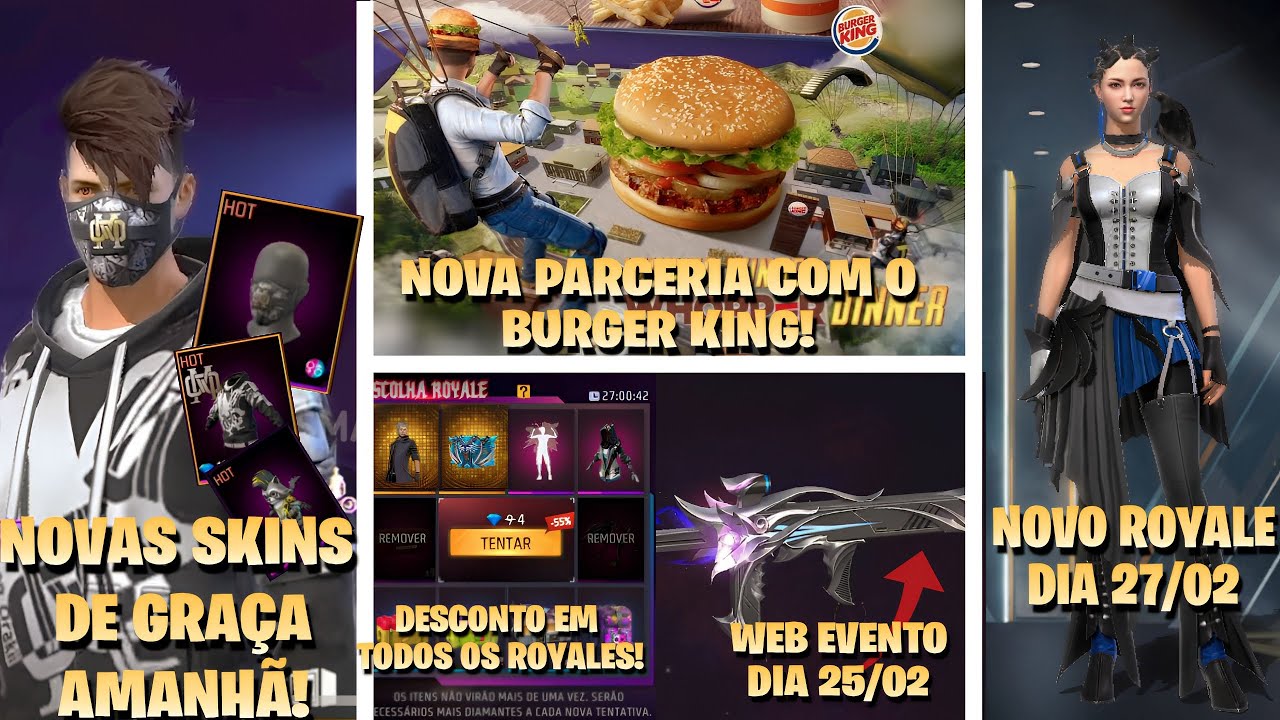 NOVO CODIGUIN CALÇA ANGELICAL E DINO, PARCERIA BURGER KING E FREE FIRE,  COMO FUNCIONA?? 