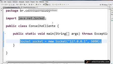 Universidade XTI   JAVA   104   Socket e SocketServer