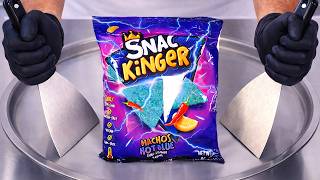 Hot Blue Nachos - Ice Cream Rolls Satisfying Visual Asmr