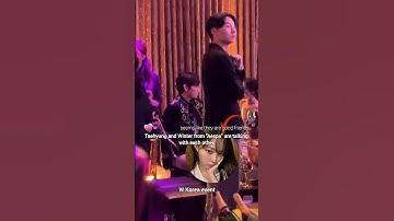Taehyung and Winter were seen talking with each other #shorts #taehyung #winter #bts