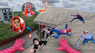 Download Lagu 7 SPIDERMAN Vs SMILING WOMAN REAL LIFE ESCAPE 45.0 (Horror Parkour Pov Short) | Epic POV MP3