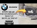 BMW 550i E60 Automatic Transmission ZF6HP26 mounts replacement, step by step maintenance