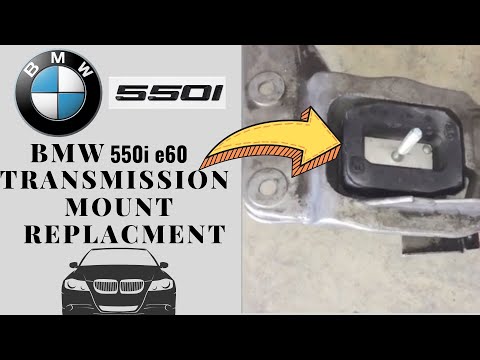 BMW 550i E60 Automatic Transmission ZF6HP26 mounts (mountings) replacement, step by step maintenance