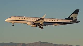 Premiair Embraer Lineage 1000(N227GV) arriving at Las Vegas!