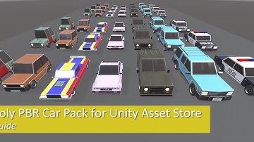 Low Poly PBR Car Pack Tutorial - Unity Asset Store