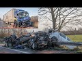 17.01.2023 - Schwerer Stauende-Unfall auf der A57 - 2 PKW, Transporter und 2 LKW beteiligt