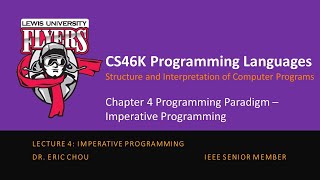 Lecture 4: Imperative Programming [Chapter 4: Imperative Programming]