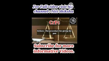 IPC and CrPC difference | Indian Penal Code | Niti Shiksha | Miheer Thakur | Educational Shorts
