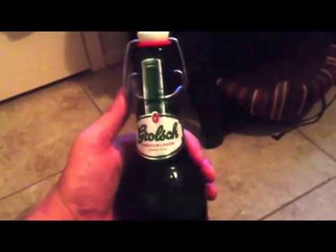 GROLSCH BEER!!! Bottle opening! What a sound!