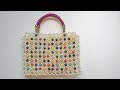 How to Make Pearl Purse/ Multicolour Pearl Handbag simple and easy |Nomi.Namita crafts|