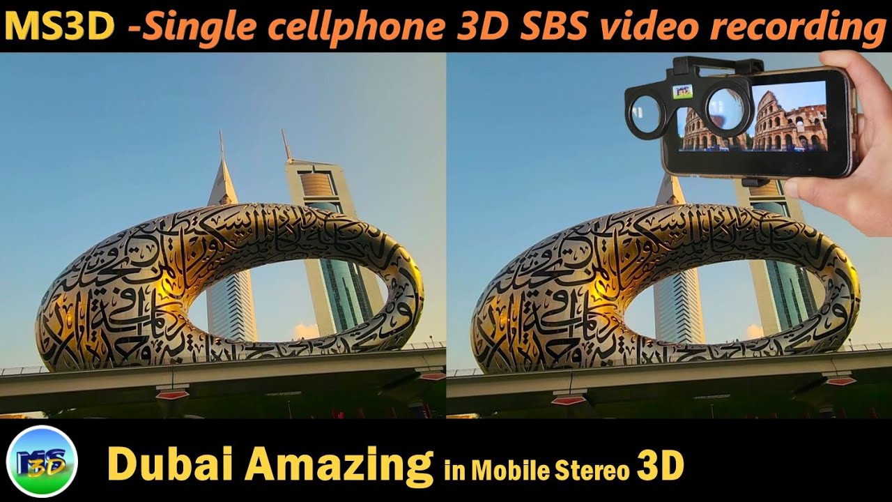 Dubai Amazing, Dubai in VR 3D SBS (Single cellphone VR 3D SBS video recording)