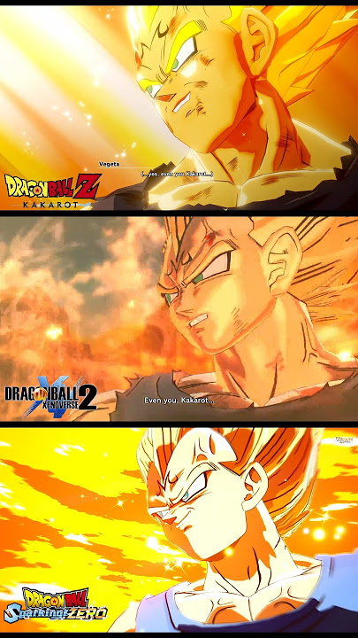 Vegeta's Sacrifice Comparison - DBZ: Kakarot vs DB Xenoverse 2 vs DB Sparking Zero
