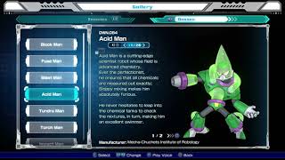 4 of 8 Robot Masters. Acidic puns 'n such. A chemically mixed conve...