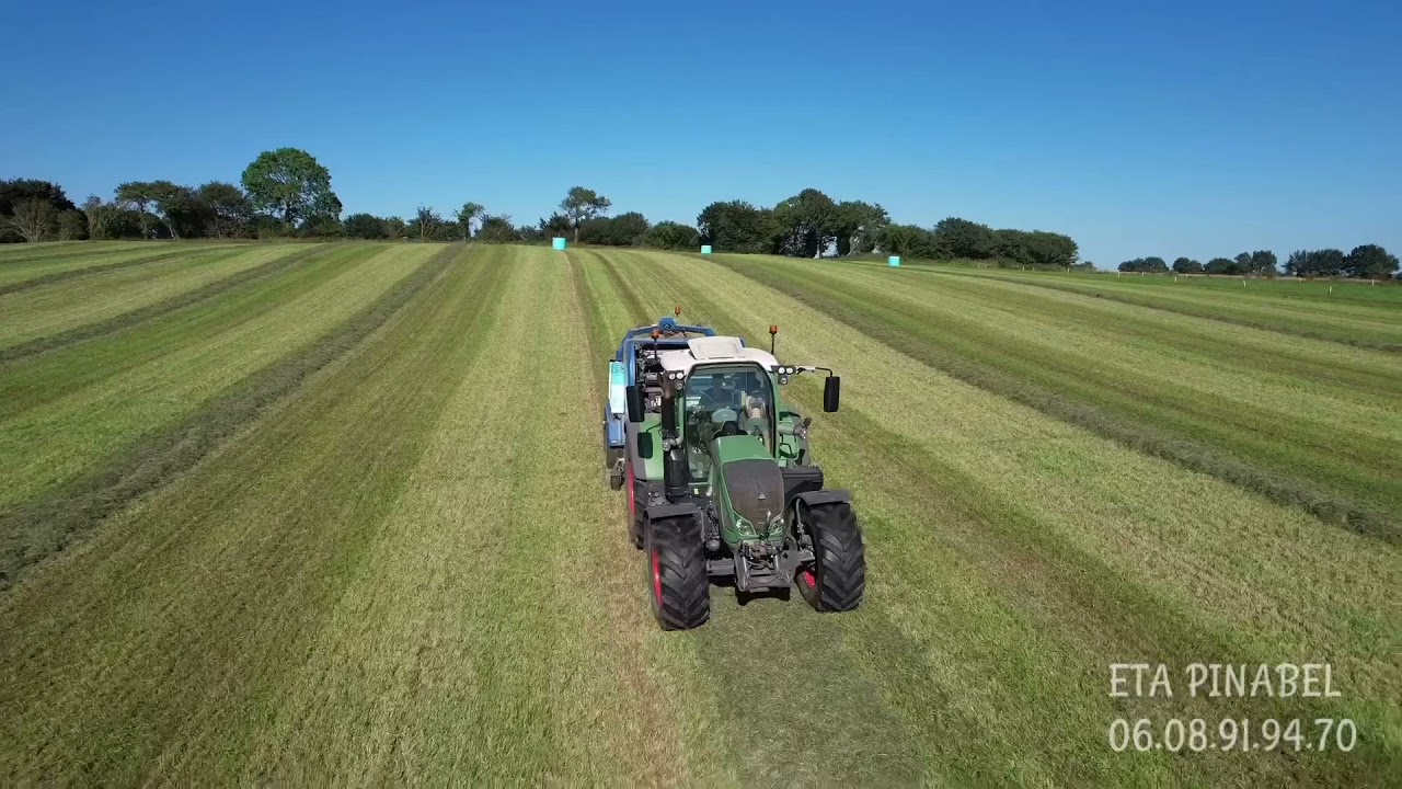 ETA PINABEL / Fendt 722 et kombi Goweil G1 F125 (bottes enrubanné) 