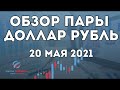 Обзор пары доллар рубль для внутридневной торговли на сегодня 20.05.2021
