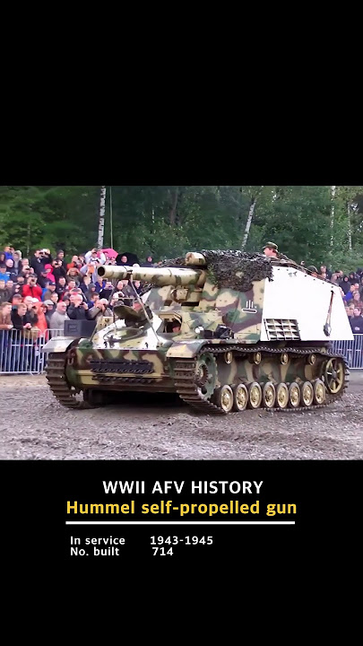 Panzerfeldhaubitze 18M auf Geschützwagen III/IV Hummel German self-propelled howitzer #ww2 #military