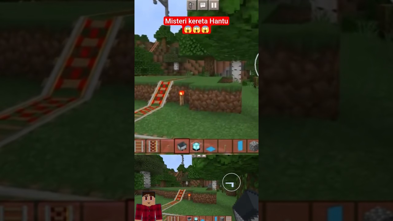 SEREM BANGET ! misteri jalur kereta hantu di minecraft 