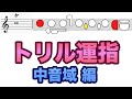 トリル運指 中音域編