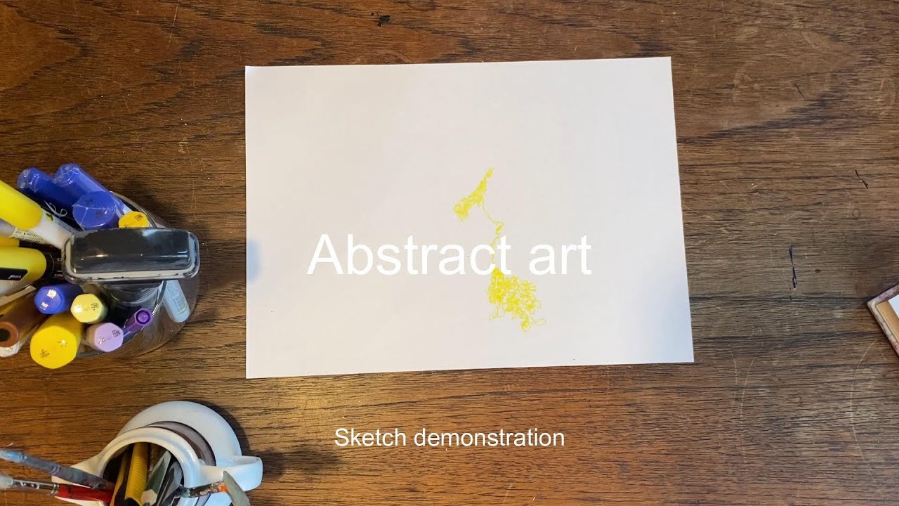 Abstract demonstration Yellow message 