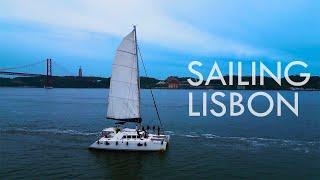 Sailing Lisbon - Portugal #boat #tour #lisboa #drone