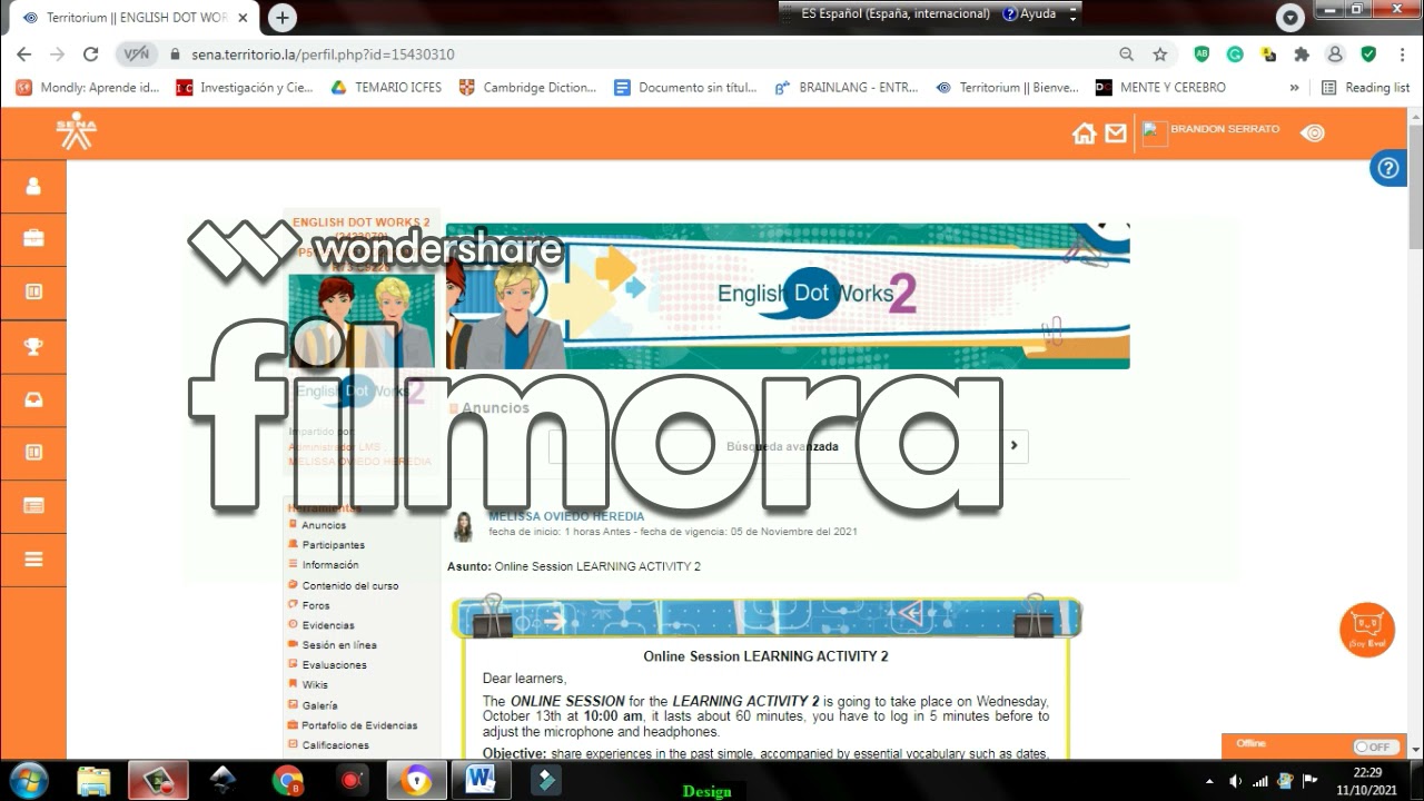 Como Subir Y Descargar Evidencias De Territorium Sena YouTube