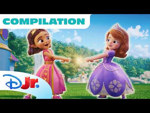 Sofia et Layla 👩🏻‍🤝‍👩🏽🪄 Princesse Sofia : Apprentie Magicienne | Compilation