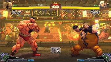 ZANGIEF VS RUFUS | CPU VS CPU Ultra Street Fighter IV  (Hardest AI)