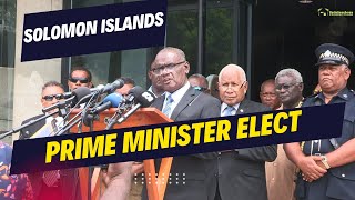 Solomon Islands Prime Minister Elect 2024, Hon Jeremiah Manele.