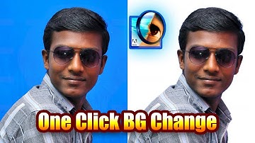 One Click Backround Change in Adobe  Photoshop 7.0 Tamil - இந்திரா புகைப்படக் கலைக்கூடம்