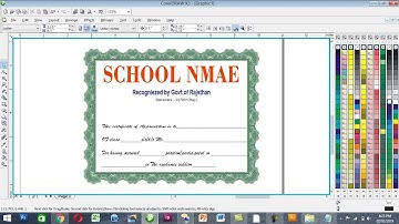 learn how to create Professional Certificate in CorelDRAW Coreldraw Tutorial
