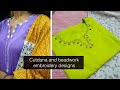 Easy neck embroidery tutorial