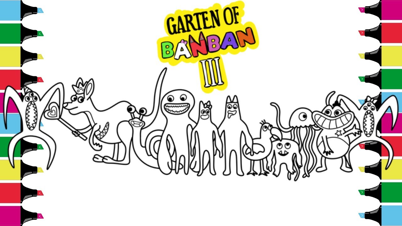 Garten Of Banban Chapter 3 New Coloring pages | Color All Monsters ...