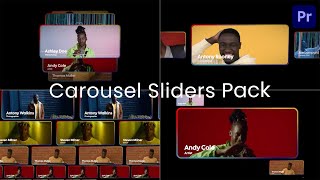Carousel Slideshow MOGRT - Premiere Pro Template