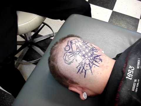 Barrett All Tattoo: Head Tattoo
