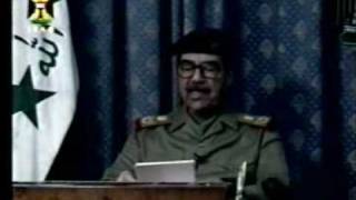 Iraq TV Saddam speech in the eve of the war, March 20th 2003