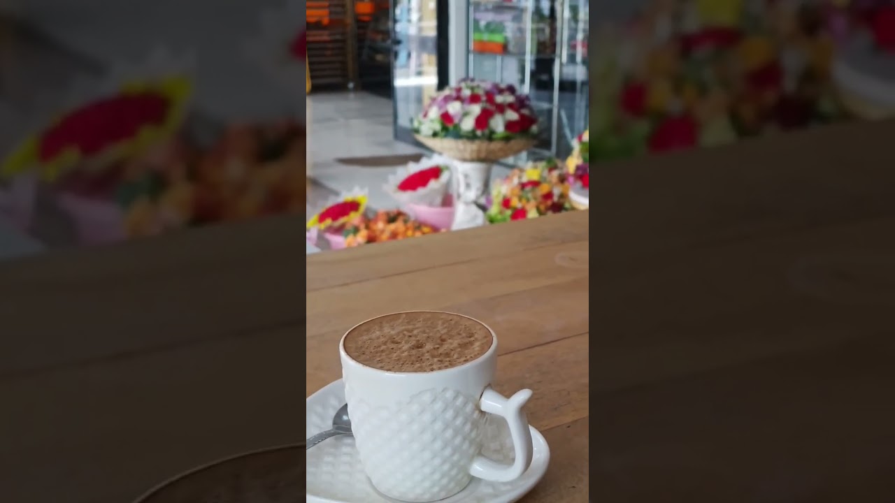 🌷✨Savor the calm: coffee, flowers, and a moment of stillness.