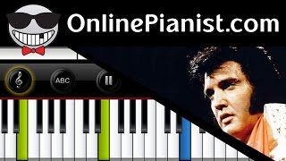 How to play Can't Help Falling in Love by Elvis Presley on Piano - Tutorial & Sheets chords