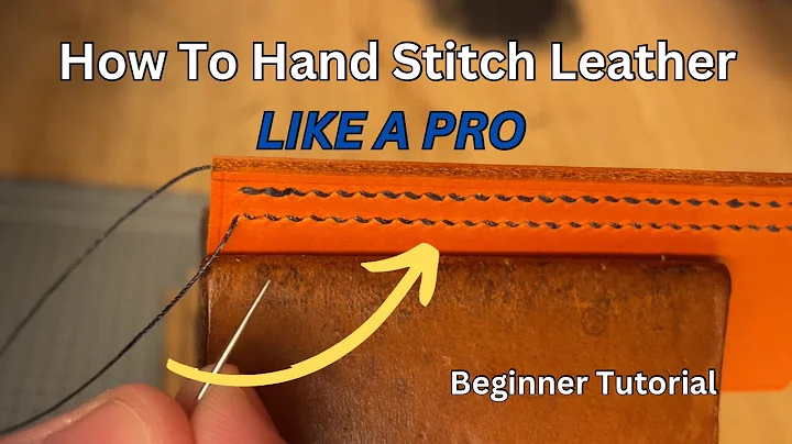 How To Hand Stitch Leather | Beginner Saddle Stitch Tutorial