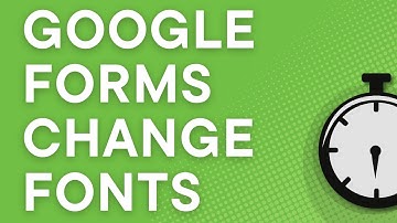 Google Forms: you have limited options to change fonts on a form, here