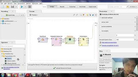 Simulasi Clustering K Means dengan Rapid Miner
