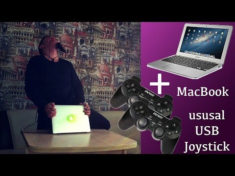 Как подключить обычный джойстик к Макбук (бомж версия) / How connect usual joystick l GamePAD to Mac