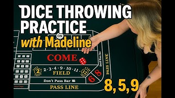 Dice Throwing Practice with Madeline | Roll Counts: 8, 5, 9
