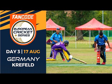 🔴 FanCode European Cricket Series Germany, Krefeld, 2022 | Day 3 | T10 Live Cricket