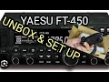 YAESU FT-450D UNBOX AND SET UP - 2023