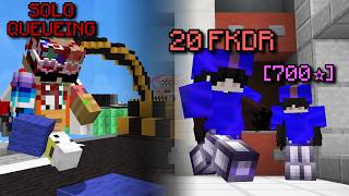 Fighting 20 FKDR sweats while solo queueing! | Hypixel Bedwars