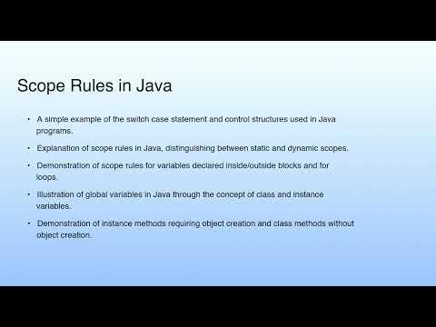 Scope Rules in Java | Lecture 12: Demonstration-V