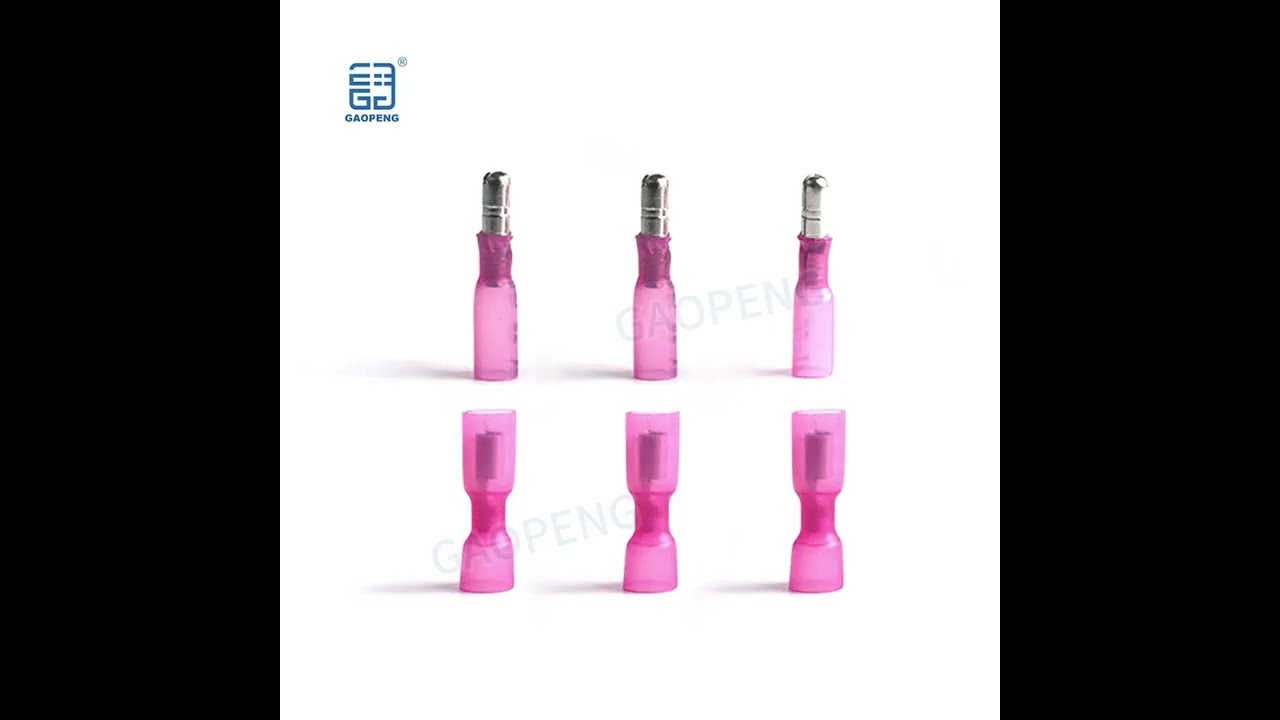 Heat Shrink Female Male Butt Bullet Connectors Insulated Terminals Waterproof 