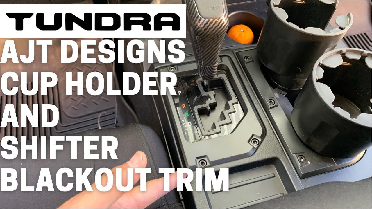 AJT Design Toyota Tundra Cup Holder and Shifter Ring Blackout Trim