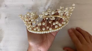 Pearl crown or tiara 😍😍😍 I loved it!!!!! #jewelry #ceremony #headpieces #jewelry screenshot 4