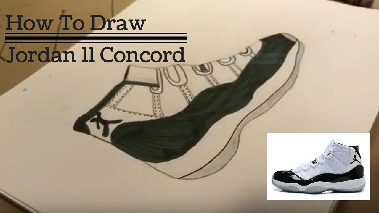 jordan retro 11 concord sketch